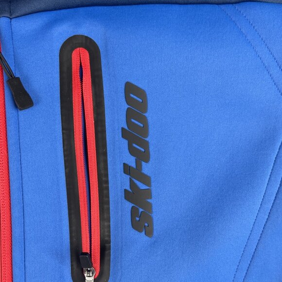 Ski-Doo BRP Water Resistant Lightweight Softshell blue Jacket XL (Stained, read) - Picture 7 of 16